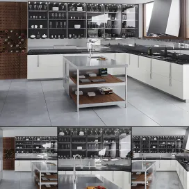 Kitchen barrique cucina in vetro